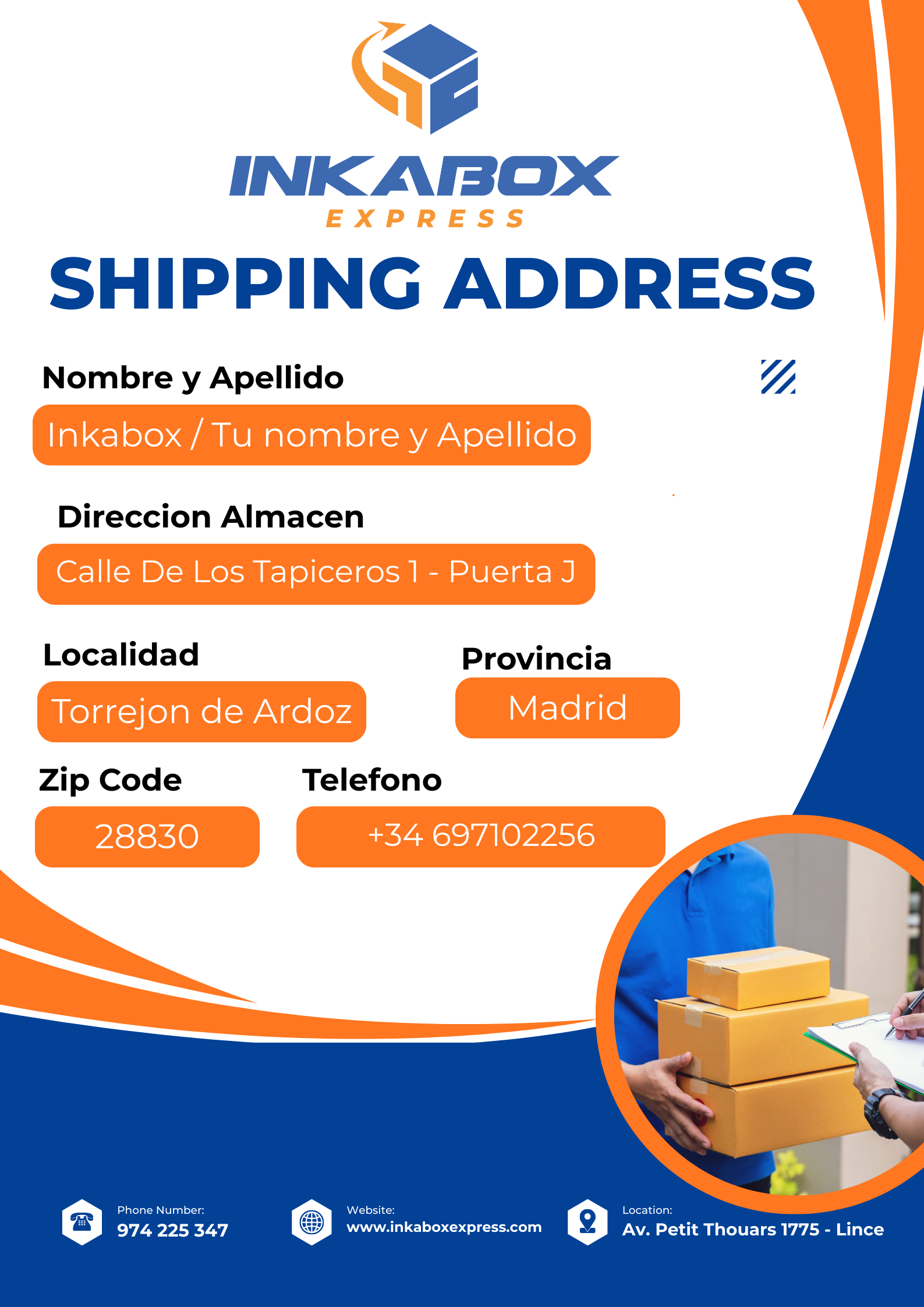 Dirección en España - Madrid